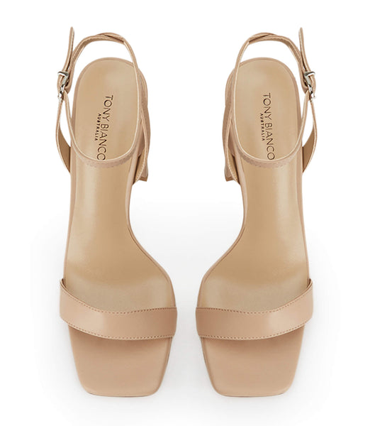 Tony Bianco Flynn Skin Nappa 10.5cm Block Heels Skin Color | MIEFT45475