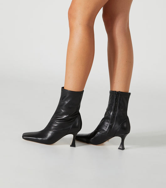 Tony Bianco Fomo Black Venice 8cm Ankle Boots Black | YIEVQ80608