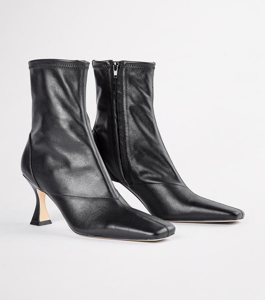 Tony Bianco Fomo Black Venice 8cm Heeled Boots Black | IEXMI85689