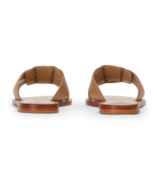 Tony Bianco Force Camel 1cm Flat Sandals Brown | IEJVR90887