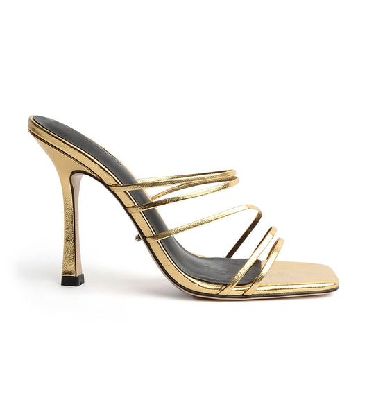 Tony Bianco Foxie Gold Foil 10.5cm Stiletto Heels Gold | PIEQX42745