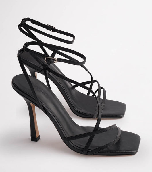 Tony Bianco Franci Black Kid 10.5cm Stiletto Heels Black | IENEJ82917