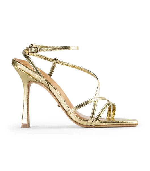 Tony Bianco Franci Gold Nappa Metallic 10.5cm Stiletto Heels Gold / Metal | YIEGT30590