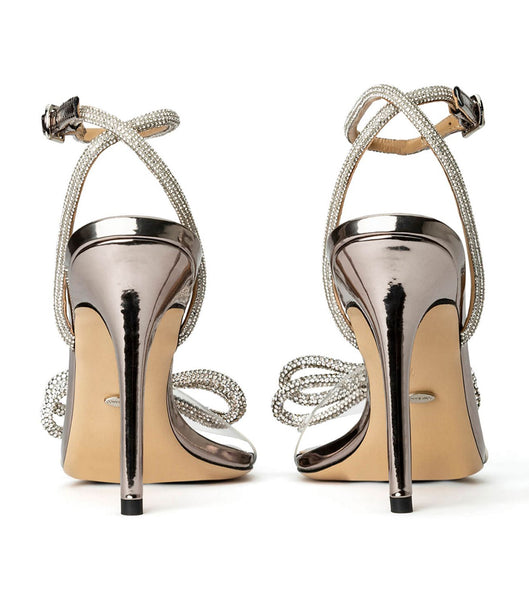 Tony Bianco Franz Gunmetal Shine 10.5cm Bridal Heels Grey | LIESX77187