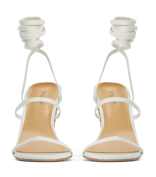 Tony Bianco Gabriella Milk Capretto 11cm Strappy Heels White | LIETR84228