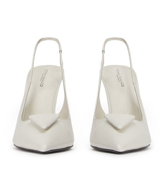 Tony Bianco Ginger White Hi Shine 10cm Event Heels White | UIETG92678