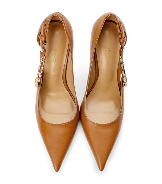 Tony Bianco Glow Tan Como 11cm Court Shoes Brown | PIEER39342