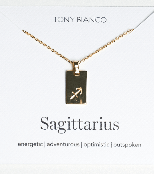 Tony Bianco Gold Sagittarius Zodiac Necklace Accessories Gold | GIEEC64975