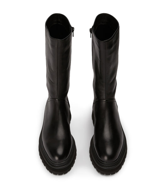 Tony Bianco Hahn Black Como 5.5cm Knee High Boots Black | FIEHY93596