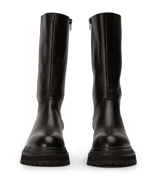 Tony Bianco Hahn Black Como 5.5cm Knee High Boots Black | FIEHY93596