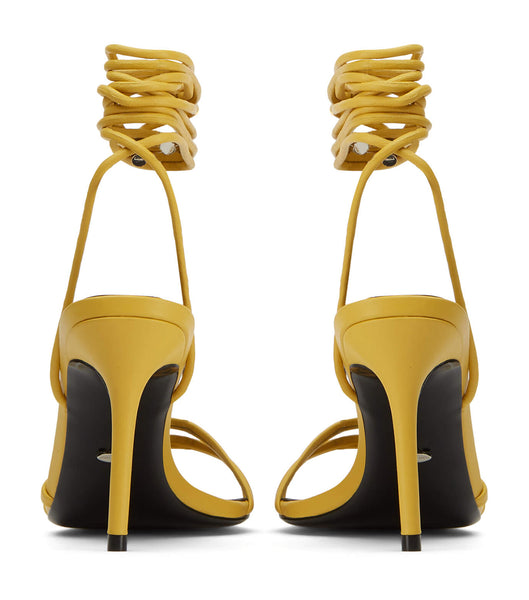 Tony Bianco Hailee Desert Nappa 8.5cm Low Heels Yellow | SIENY92651