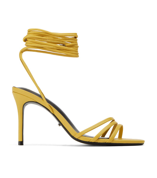 Tony Bianco Hailee Desert Nappa 8.5cm Low Heels Yellow | SIENY92651