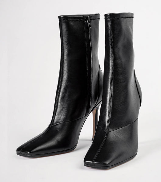 Tony Bianco Halsey Black Como 10.5cm Stiletto Boots Black | IEEAH87712