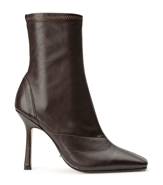 Tony Bianco Halsey Chocolate Nappa 10.5cm Heeled Boots Chocolate | DIEKV80557