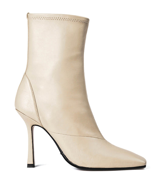 Tony Bianco Halsey Vanilla Nappa 10.5cm Stiletto Boots Light Yellow | IEQCS93005