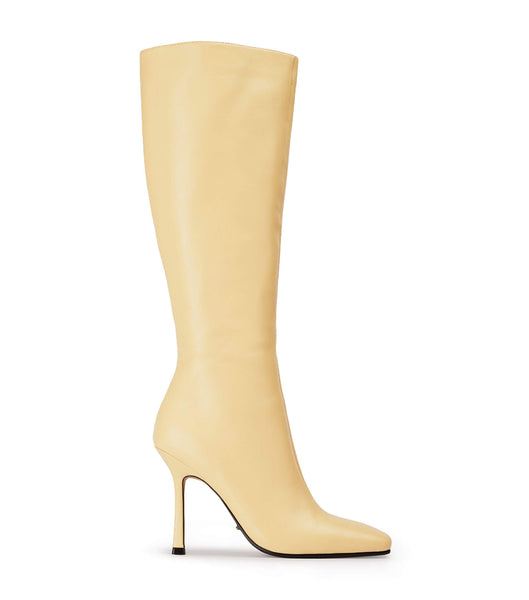 Tony Bianco Havana Butter Nappa 10.5cm Heeled Boots Yellow | IEXBR22962