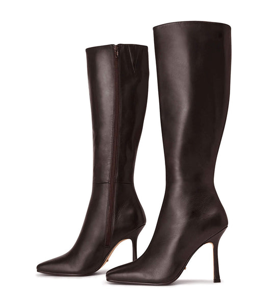 Tony Bianco Havana Chocolate Nappa 10.5cm Knee High Boots Chocolate | AIEDF13250