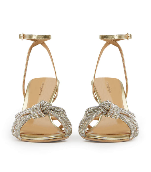 Tony Bianco Helena Gold Nappa Metallic 8.5cm Bridal Heels Gold / Metal | DIEVO84890