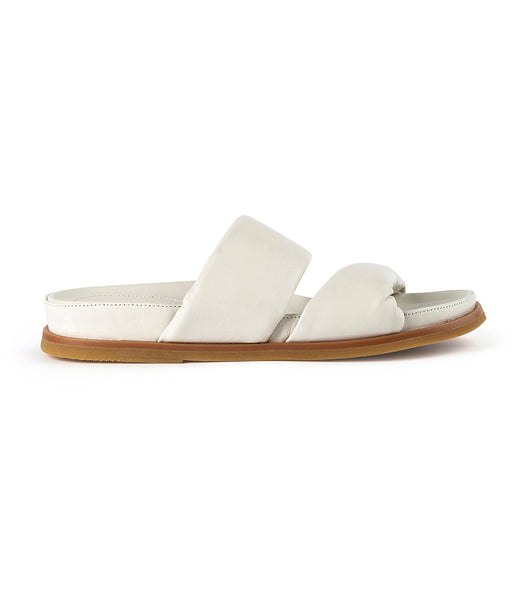 Tony Bianco Henry Dove Nappa 3.5cm Flat Sandals White | IEQCS18987