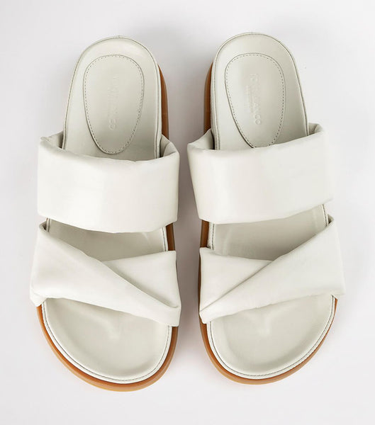 Tony Bianco Henry Dove Nappa 3.5cm Sandals White | IEJBT50831