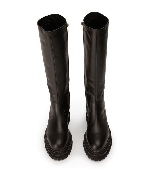 Tony Bianco Hitch Black Venice 5.5cm Knee High Boots Black | IEJZR34487