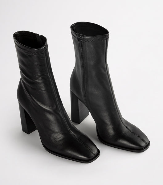 Tony Bianco Ines Black Como 10cm Heeled Boots Black | AIEDF41132