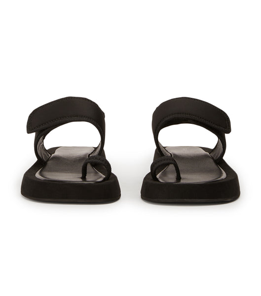 Tony Bianco Iso Black Neoprene 3.5cm Sandals Black | YIEVQ39345