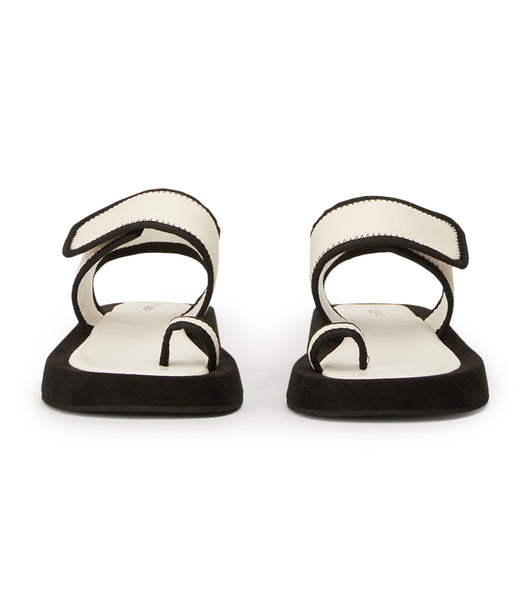 Tony Bianco Iso White/Black Neoprene 3.5cm Sandals White / Black | IEQAV40311