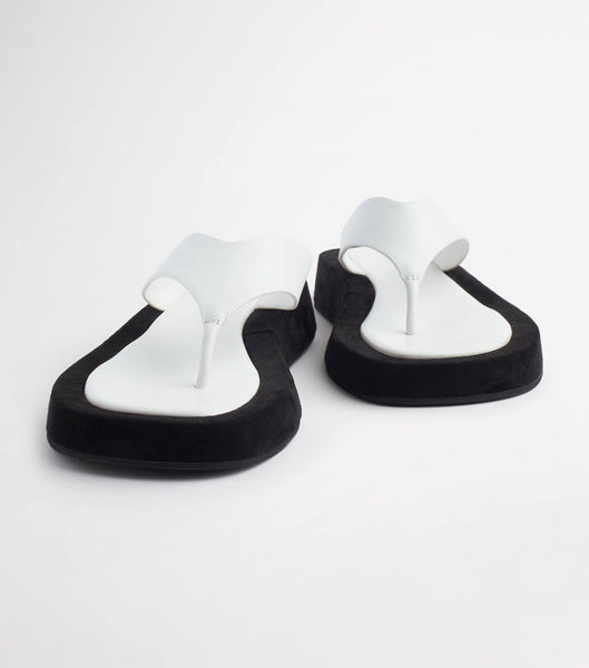 Tony Bianco Ives Milk Capretto 3.5cm Sandals White | MIEHR45962