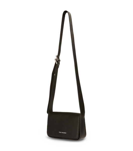 Tony Bianco Janey Black Leather Shoulder Bag Accessories Black | GIEEC24673