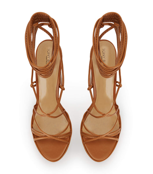 Tony Bianco Jemma Tan Como 14cm Platform Shoes Brown | BIESO20148