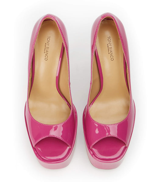 Tony Bianco Jolee Berry Patent 15cm Platform Shoes Pink | XIEBH80590