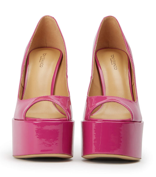 Tony Bianco Jolee Berry Patent 15cm Platform Shoes Pink | XIEBH80590