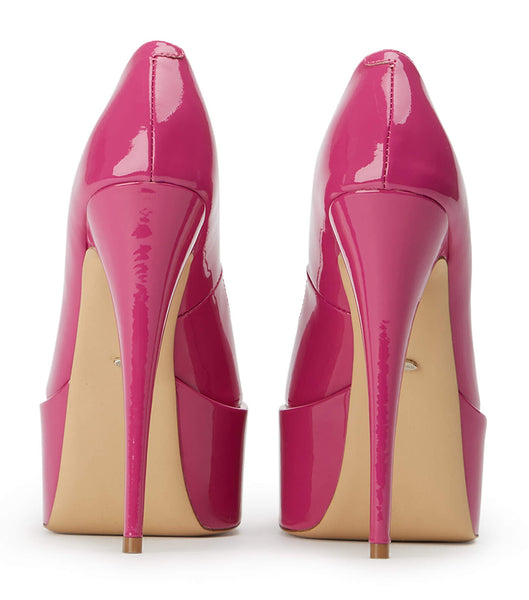 Tony Bianco Jolee Berry Patent 15cm Platform Shoes Pink | XIEBH80590