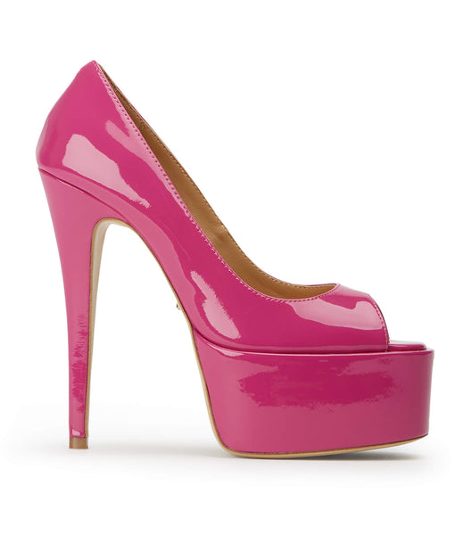 Tony Bianco Jolee Berry Patent 15cm Platform Shoes Pink | XIEBH80590