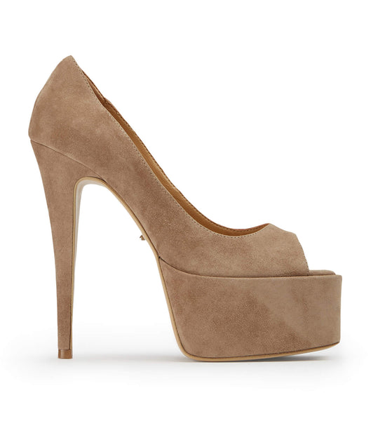 Tony Bianco Jolee Stone Suede 15cm Stiletto Heels Grey | IEQAV61545