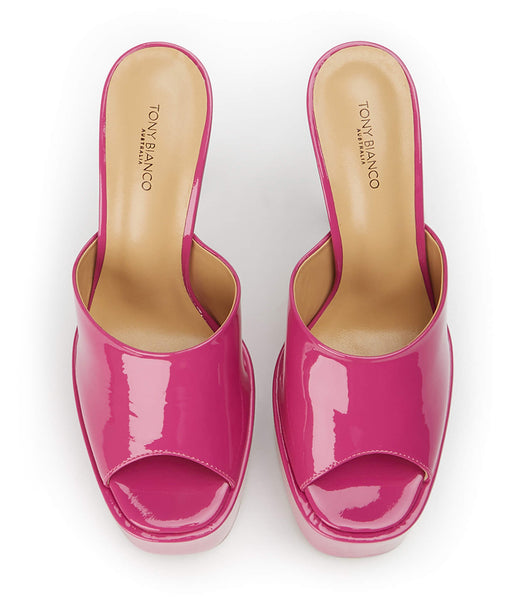 Tony Bianco Jordyn Berry Patent 15cm Platform Shoes Pink | IECIF28757