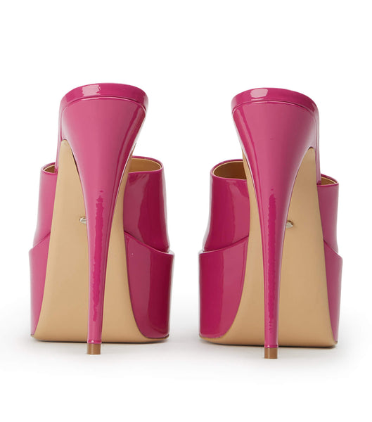 Tony Bianco Jordyn Berry Patent 15cm Platform Shoes Pink | IECIF28757