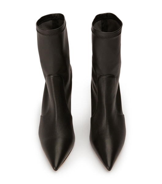 Tony Bianco Kartia Black Nappa/Black Venezia 9.5cm Heeled Boots Black | BIESO53755