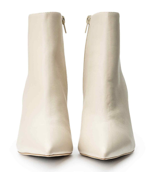 Tony Bianco Keanu Vanilla Nappa 9.5cm Ankle Boots Light Yellow | IEJZR50420