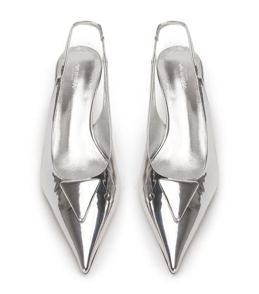 Tony Bianco Kimmy Silver Shine 4.5cm Event Heels Silver | IEZPD60820