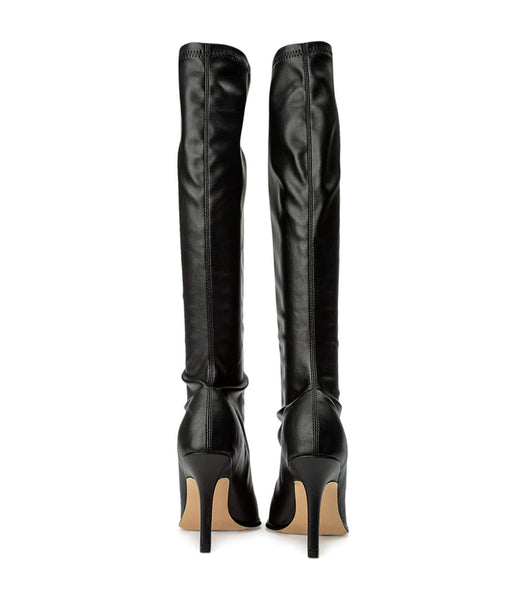 Tony Bianco Knight Black Venezia 9.5cm Heeled Boots Black | IEXMI43911