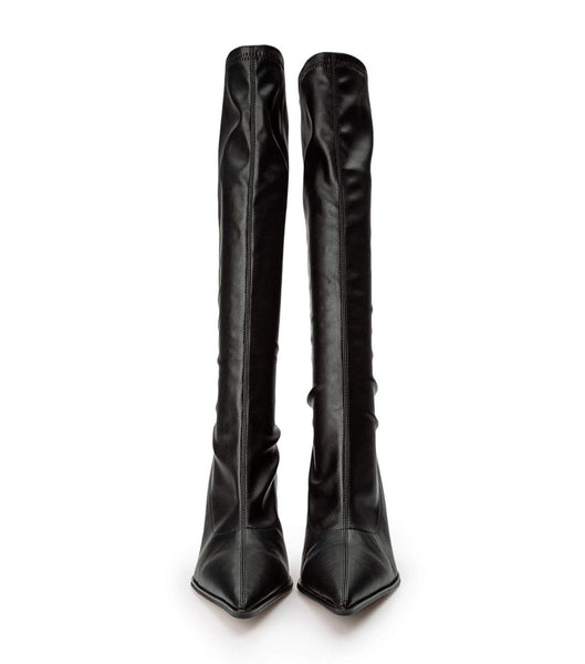 Tony Bianco Knight Black Venezia 9.5cm Knee High Boots Black | IEJKU83538