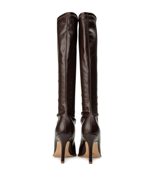 Tony Bianco Knight Choc Venezia 9.5cm Heeled Boots Chocolate | DIEVO17702