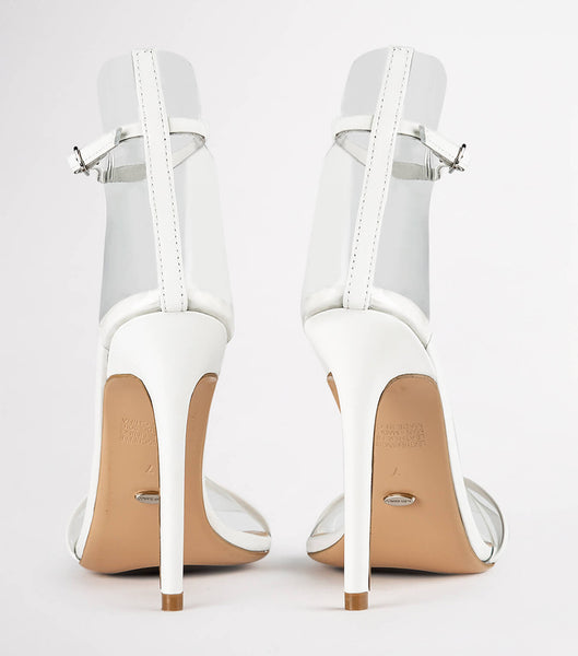 Tony Bianco Kosumi Milk Denver 11cm Event Heels White | IEEGJ14967