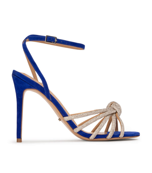 Tony Bianco Kyla Azure Suede 11cm Bling Heels Azure | IENZX35536