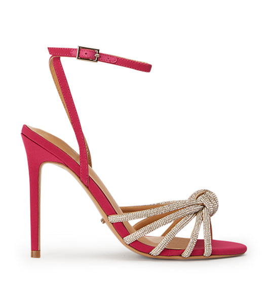 Tony Bianco Kyla Persian Crepe 11cm Event Heels Pink | LIESX35509