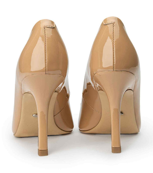 Tony Bianco Kysaia Nude Patent 9.5cm Court Shoes Beige | IEXMI14654