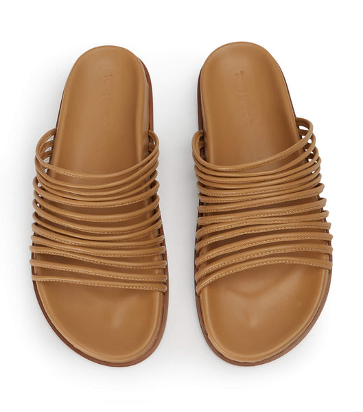 Tony Bianco Libi Biscuit Nappa Slides Brown | IEEGJ16613