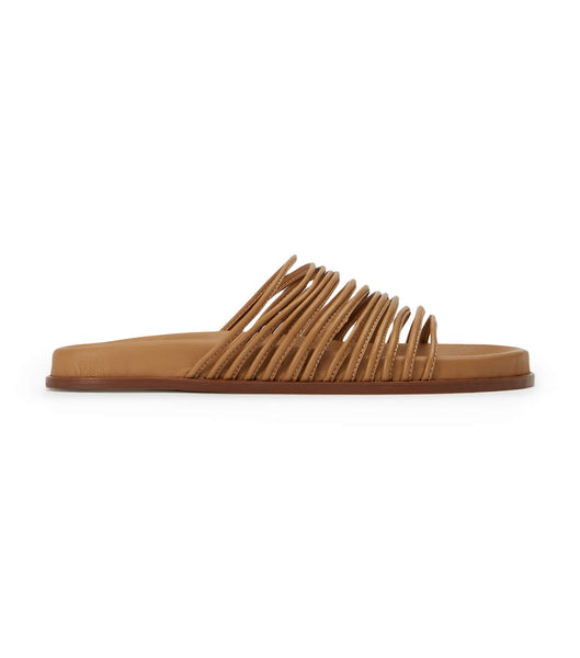 Tony Bianco Libi Biscuit Nappa Slides Brown | IEEGJ16613